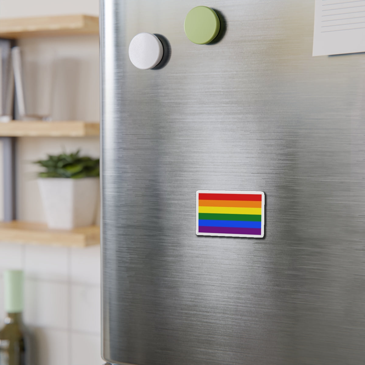 Gay Pride Flag - Die-Cut Magnet-The Sticker Space