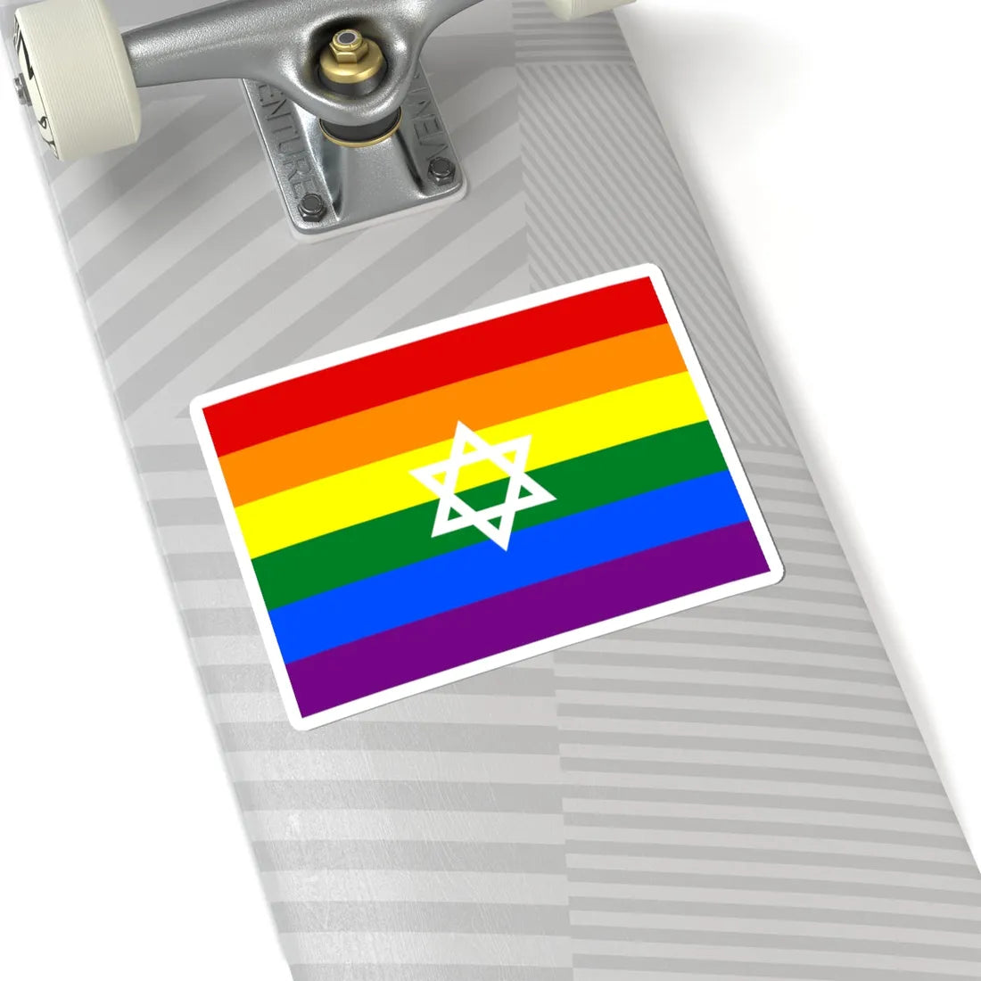 Gay Pride flag of Israel (Israel) STICKER Vinyl Kiss-Cut Decal - The Sticker Space