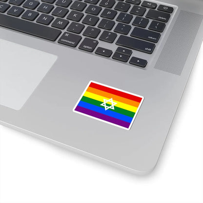 Gay Pride flag of Israel (Israel) STICKER Vinyl Kiss-Cut Decal - The Sticker Space