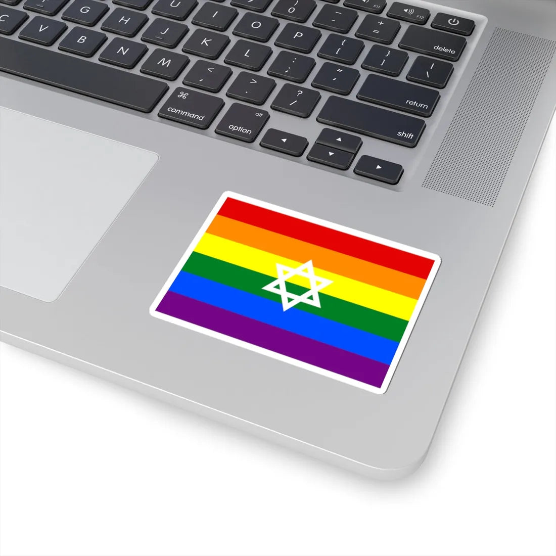 Gay Pride flag of Israel (Israel) STICKER Vinyl Kiss-Cut Decal - The Sticker Space
