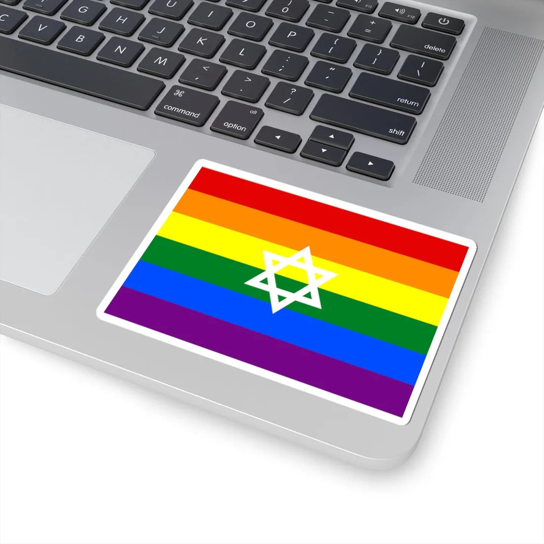 Gay Pride flag of Israel (Israel) STICKER Vinyl Kiss-Cut Decal - The Sticker Space