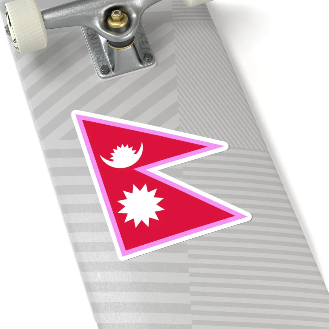 Gay Pride flag of Nepal (Nepal) STICKER Vinyl Kiss-Cut Decal - The Sticker Space