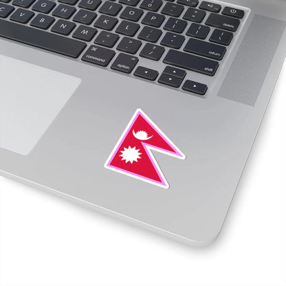 Gay Pride flag of Nepal (Nepal) STICKER Vinyl Kiss-Cut Decal - The Sticker Space