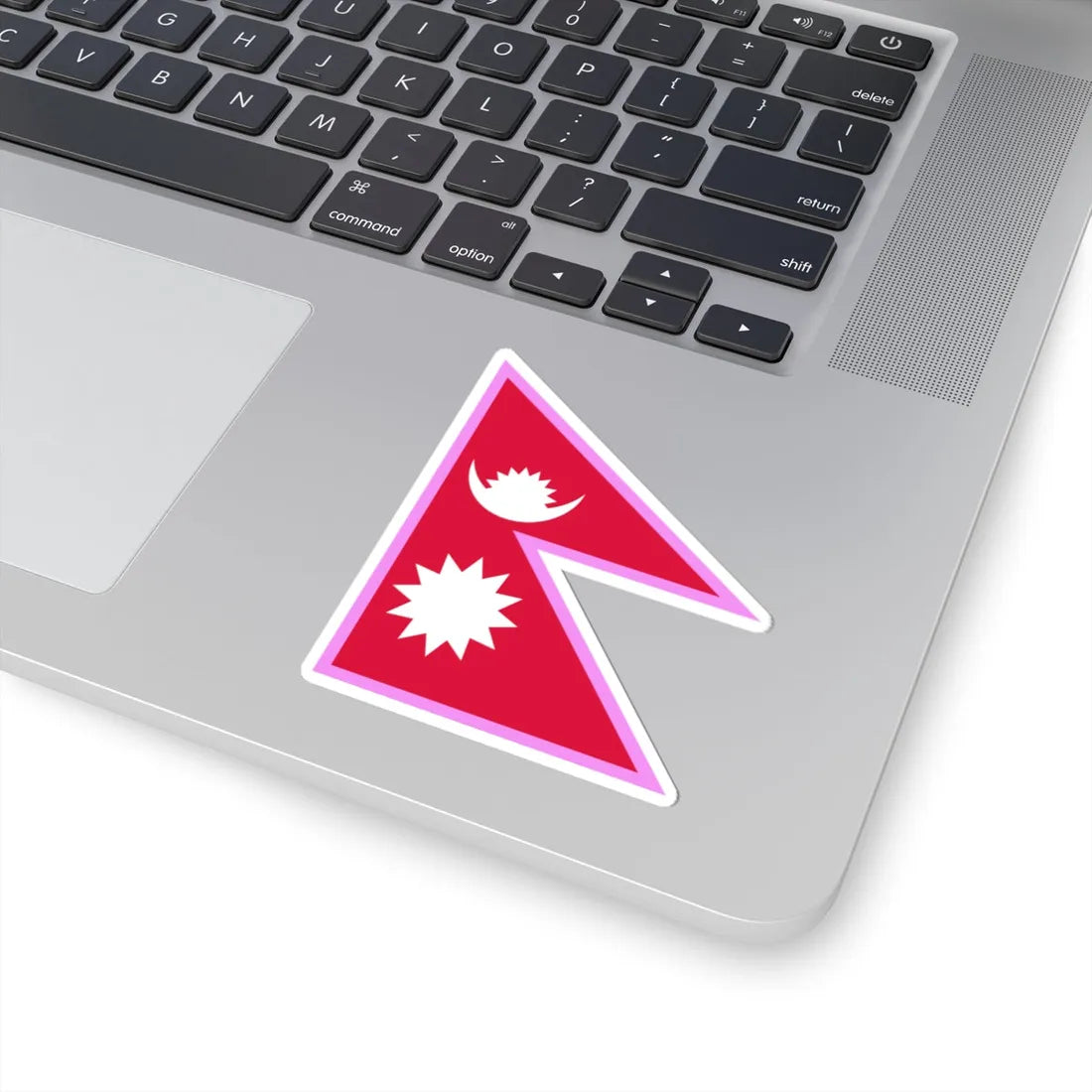 Gay Pride flag of Nepal (Nepal) STICKER Vinyl Kiss-Cut Decal - The Sticker Space