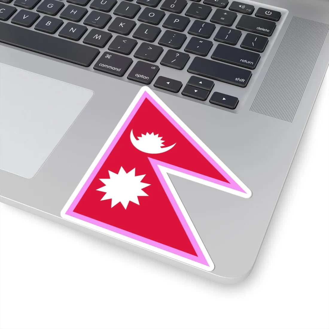 Gay Pride flag of Nepal (Nepal) STICKER Vinyl Kiss-Cut Decal - The Sticker Space