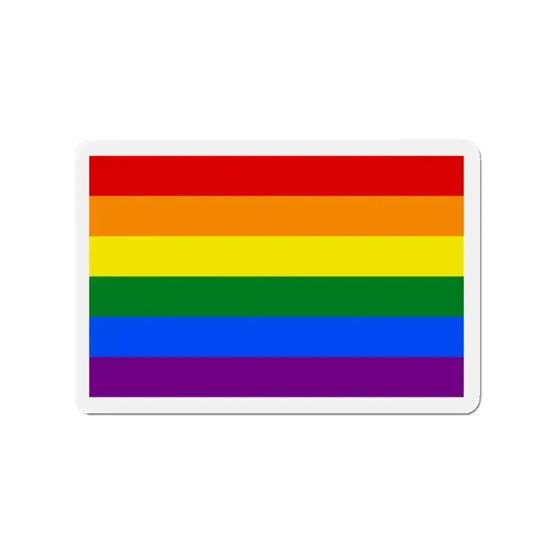 Gay Pride Flag - Refrigerator Magnet 2 Inch - The Sticker Space
