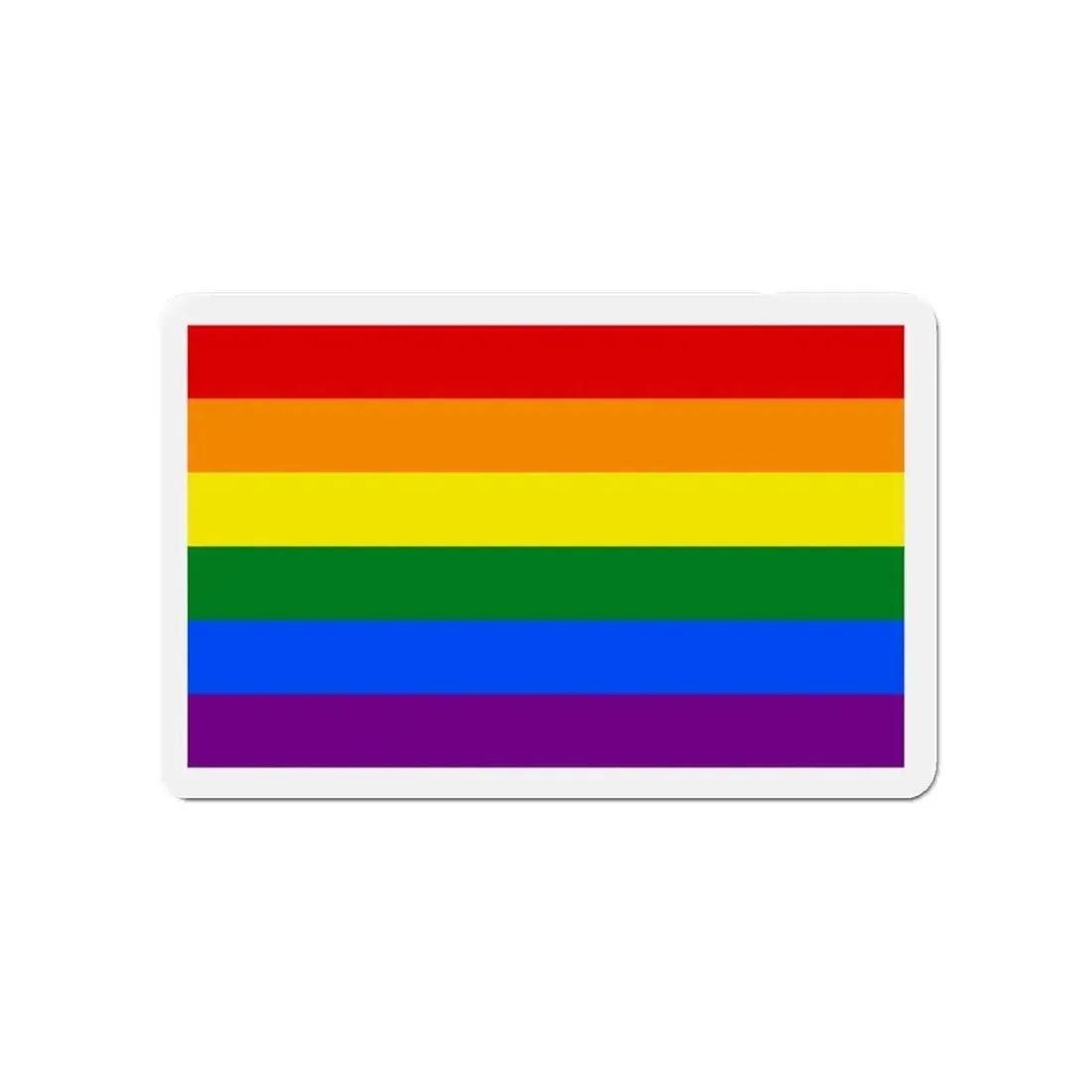 Gay Pride Flag - Refrigerator Magnet 4 Inch - The Sticker Space