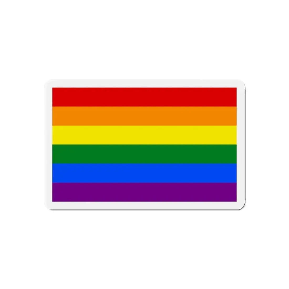 Gay Pride Flag - Refrigerator Magnet 6 Inch - The Sticker Space