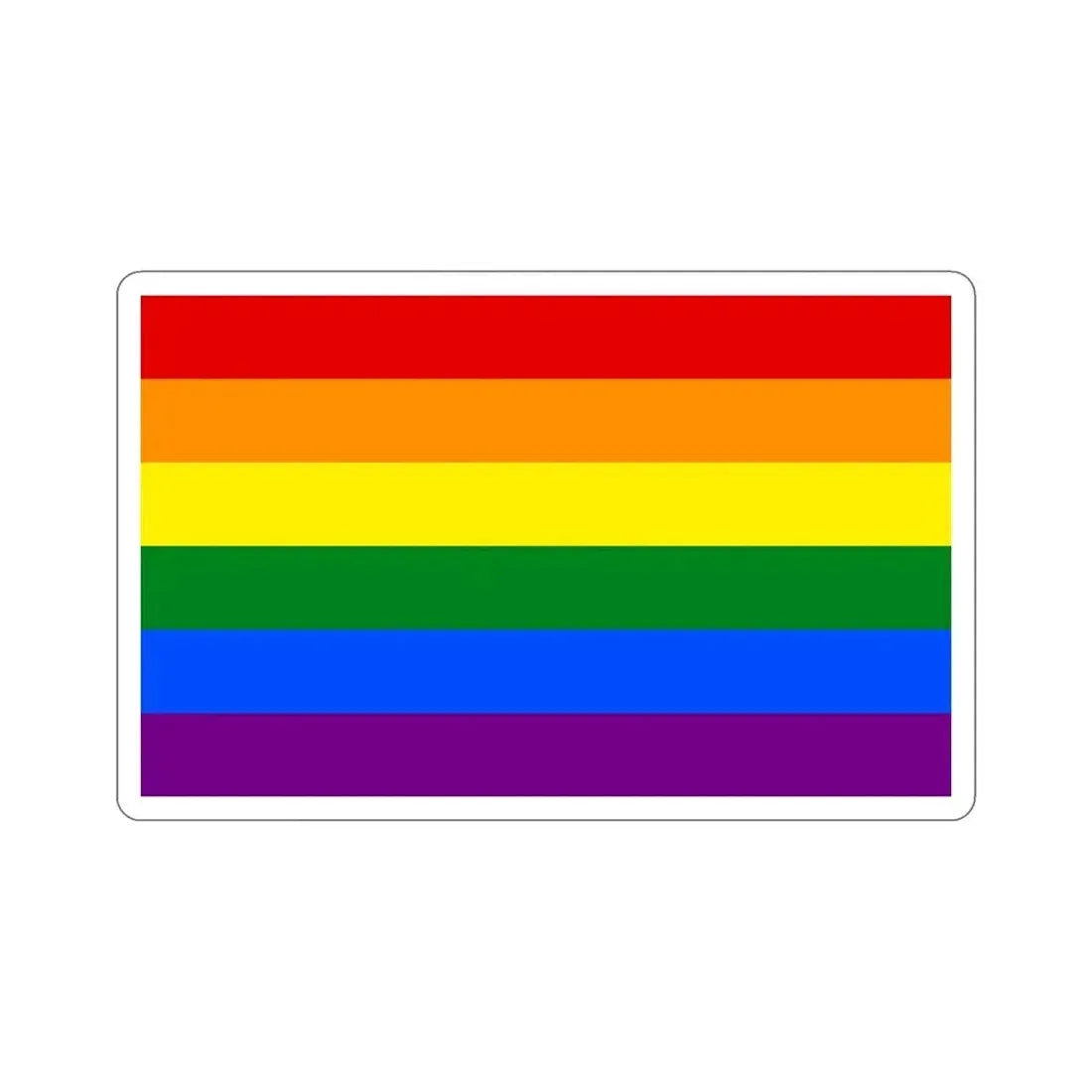 Gay Pride Flag STICKER Vinyl Die-Cut Decal - The Sticker Space
