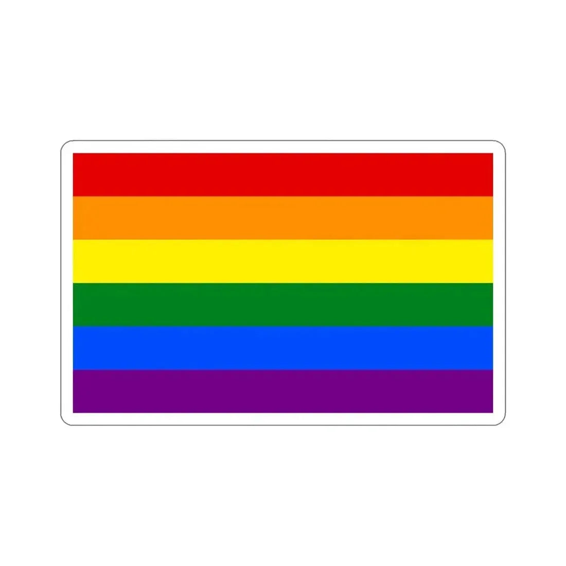 Gay Pride Flag STICKER Vinyl Die-Cut Decal - The Sticker Space