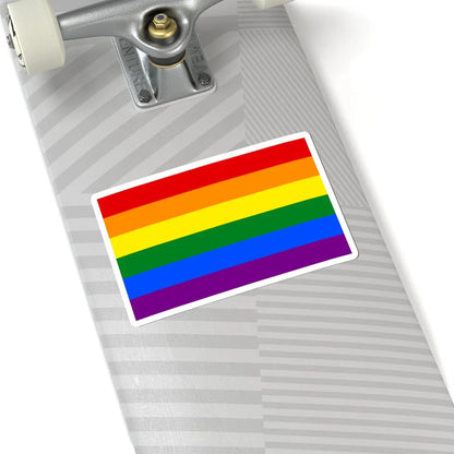 Gay Pride Flag STICKER Vinyl Kiss-Cut Decal - The Sticker Space