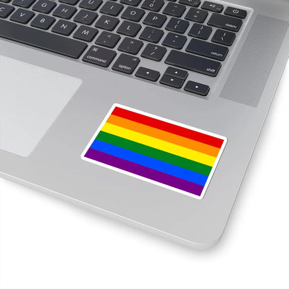 Gay Pride Flag STICKER Vinyl Kiss-Cut Decal - The Sticker Space