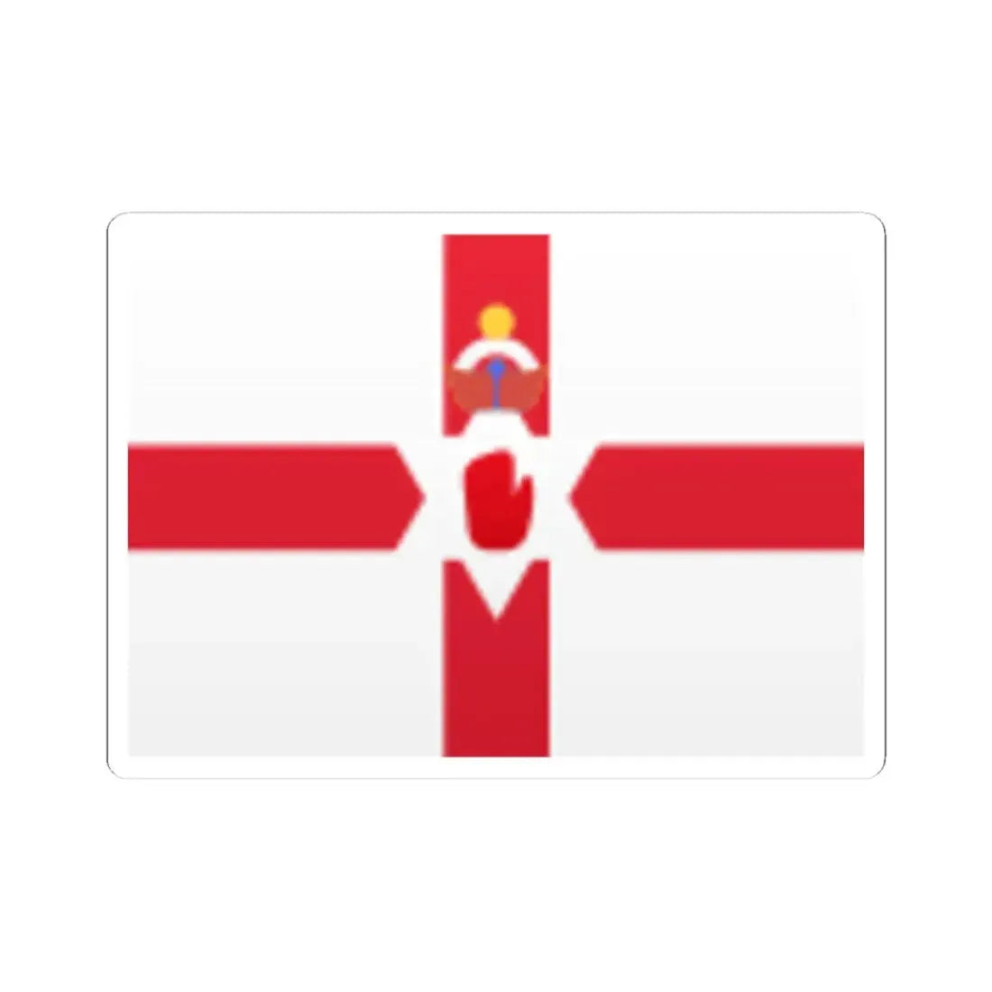 GB-NIR (Ireland) STICKER Vinyl Kiss-Cut Decal 4 Inch White - The Sticker Space