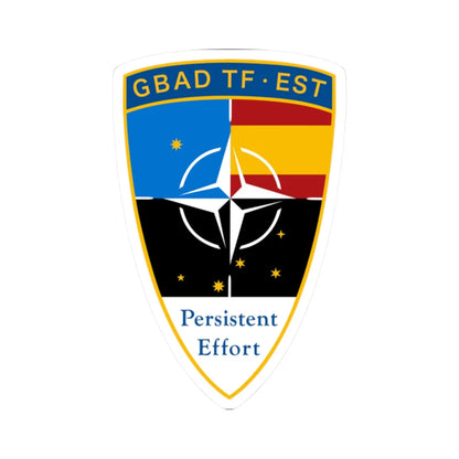 GBAD TF ESTONIA distintivo (Spain) (Coat of Arms) STICKER Vinyl Kiss-Cut Decal 2 Inch White - The Sticker Space