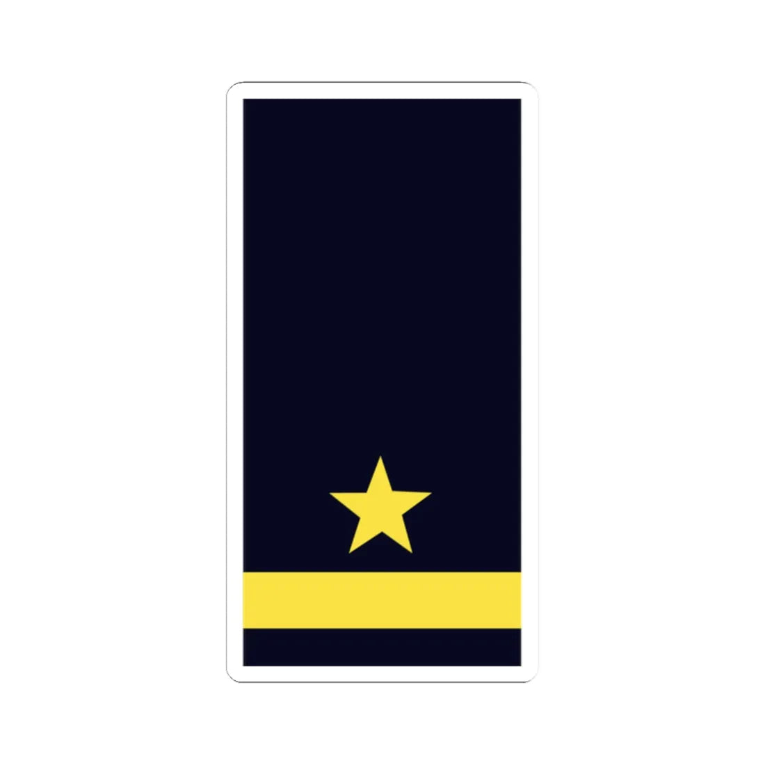 GE NAVY OF 1a LtzS (Military Rank) STICKER Vinyl Kiss-Cut Decal 2 Inch White - The Sticker Space