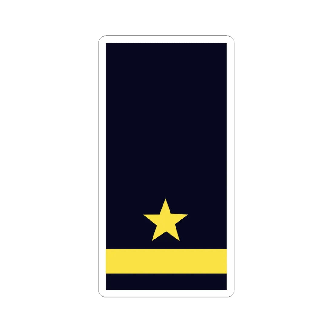 GE NAVY OF 1a LtzS (Military Rank) STICKER Vinyl Kiss-Cut Decal 4 Inch White - The Sticker Space