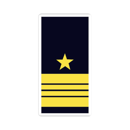 GE NAVY OF 2b StKptLt (Military Rank) STICKER Vinyl Kiss-Cut Decal 2 Inch White - The Sticker Space