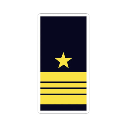 GE NAVY OF 2b StKptLt (Military Rank) STICKER Vinyl Kiss-Cut Decal 3 Inch White - The Sticker Space