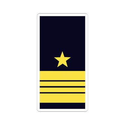 GE NAVY OF 2b StKptLt (Military Rank) STICKER Vinyl Kiss-Cut Decal 6 Inch White - The Sticker Space