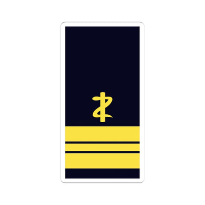 GE NAVY OF 2dent StArzt (Military Rank) STICKER Vinyl Kiss-Cut Decal 4 Inch White - The Sticker Space