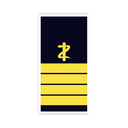 GE NAVY OF 5dent FlArzt (Military Rank) STICKER Vinyl Kiss-Cut Decal 2 Inch White - The Sticker Space