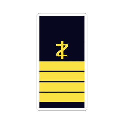 GE NAVY OF 5dent FlArzt (Military Rank) STICKER Vinyl Kiss-Cut Decal 6 Inch White - The Sticker Space