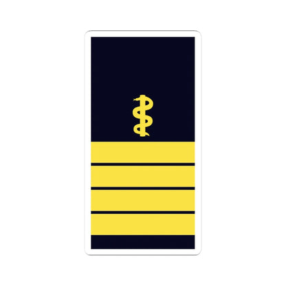 GE NAVY OF 5med FlArzt (Military Rank) STICKER Vinyl Kiss-Cut Decal 3 Inch White - The Sticker Space
