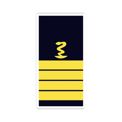 GE NAVY OF 5pharm FlAp (Military Rank) STICKER Vinyl Kiss-Cut Decal 2 Inch White - The Sticker Space