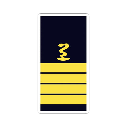 GE NAVY OF 5pharm FlAp (Military Rank) STICKER Vinyl Kiss-Cut Decal 3 Inch White - The Sticker Space