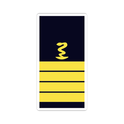 GE NAVY OF 5pharm FlAp (Military Rank) STICKER Vinyl Kiss-Cut Decal 4 Inch White - The Sticker Space