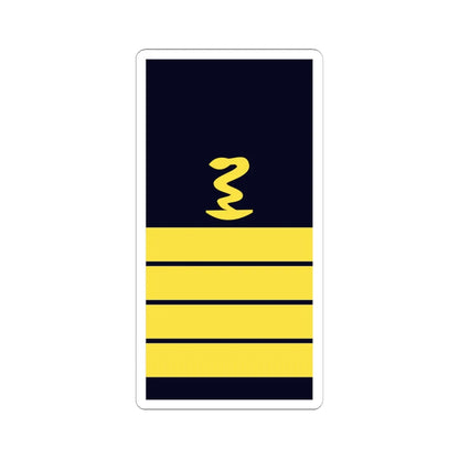 GE NAVY OF 5pharm FlAp (Military Rank) STICKER Vinyl Kiss-Cut Decal 6 Inch White - The Sticker Space