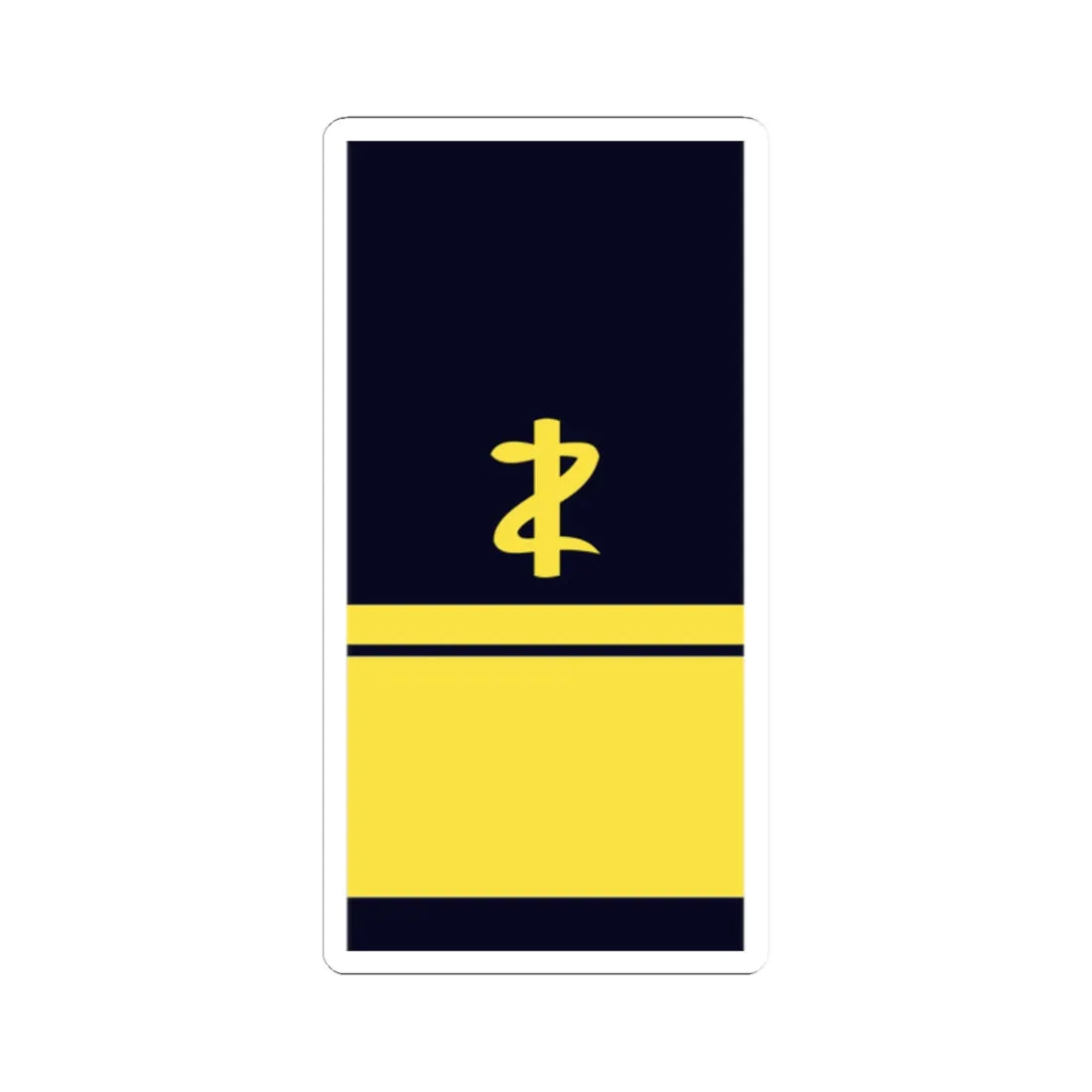 GE NAVY OF 6dent AdmArzt (Military Rank) STICKER Vinyl Kiss-Cut Decal 2 Inch White - The Sticker Space