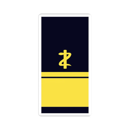 GE NAVY OF 6dent AdmArzt (Military Rank) STICKER Vinyl Kiss-Cut Decal 2 Inch White - The Sticker Space