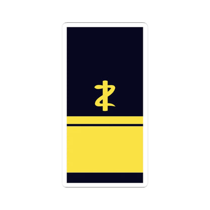GE NAVY OF 6dent AdmArzt (Military Rank) STICKER Vinyl Kiss-Cut Decal 3 Inch White - The Sticker Space