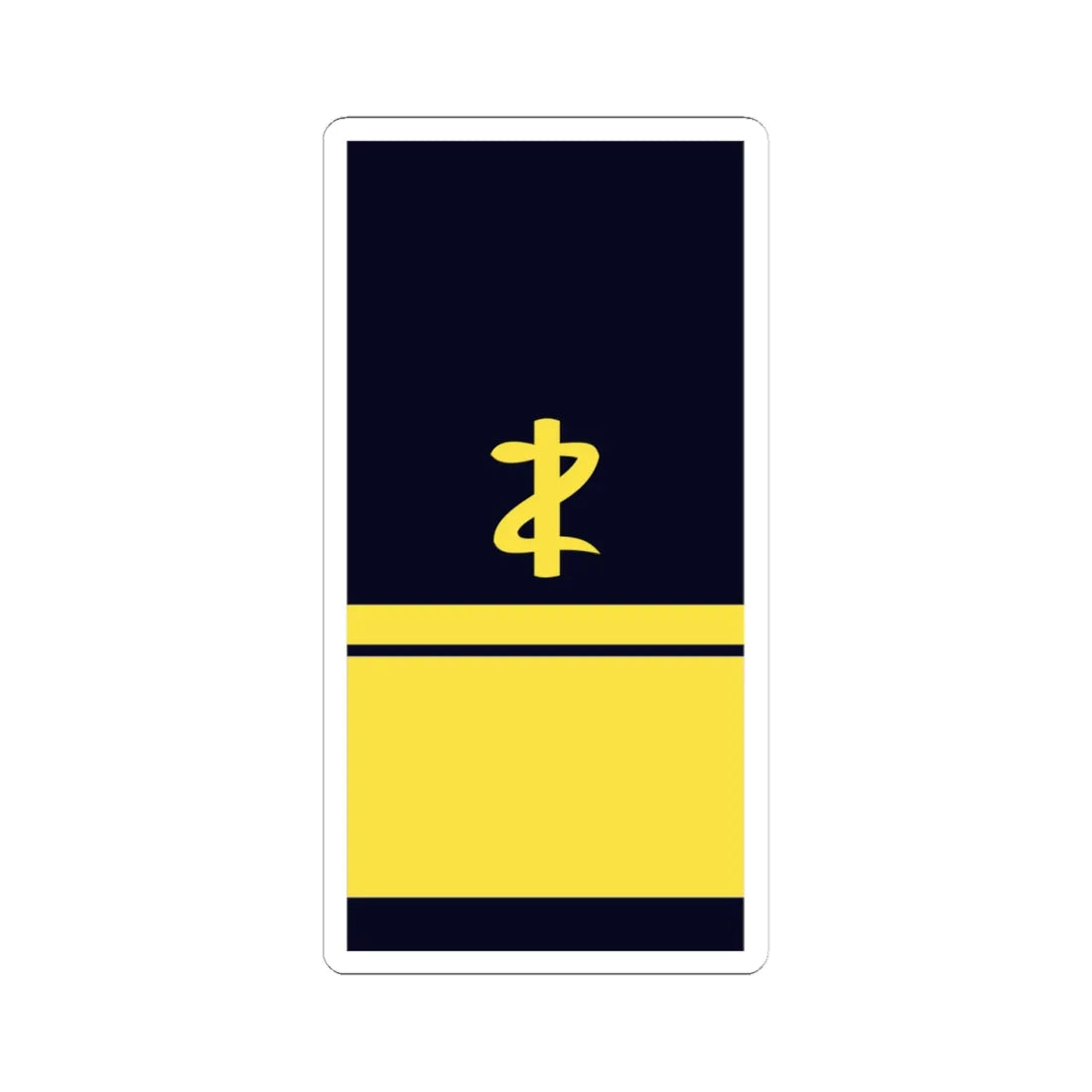 GE NAVY OF 6dent AdmArzt (Military Rank) STICKER Vinyl Kiss-Cut Decal 4 Inch White - The Sticker Space