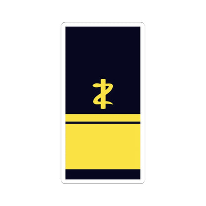 GE NAVY OF 6dent AdmArzt (Military Rank) STICKER Vinyl Kiss-Cut Decal 4 Inch White - The Sticker Space