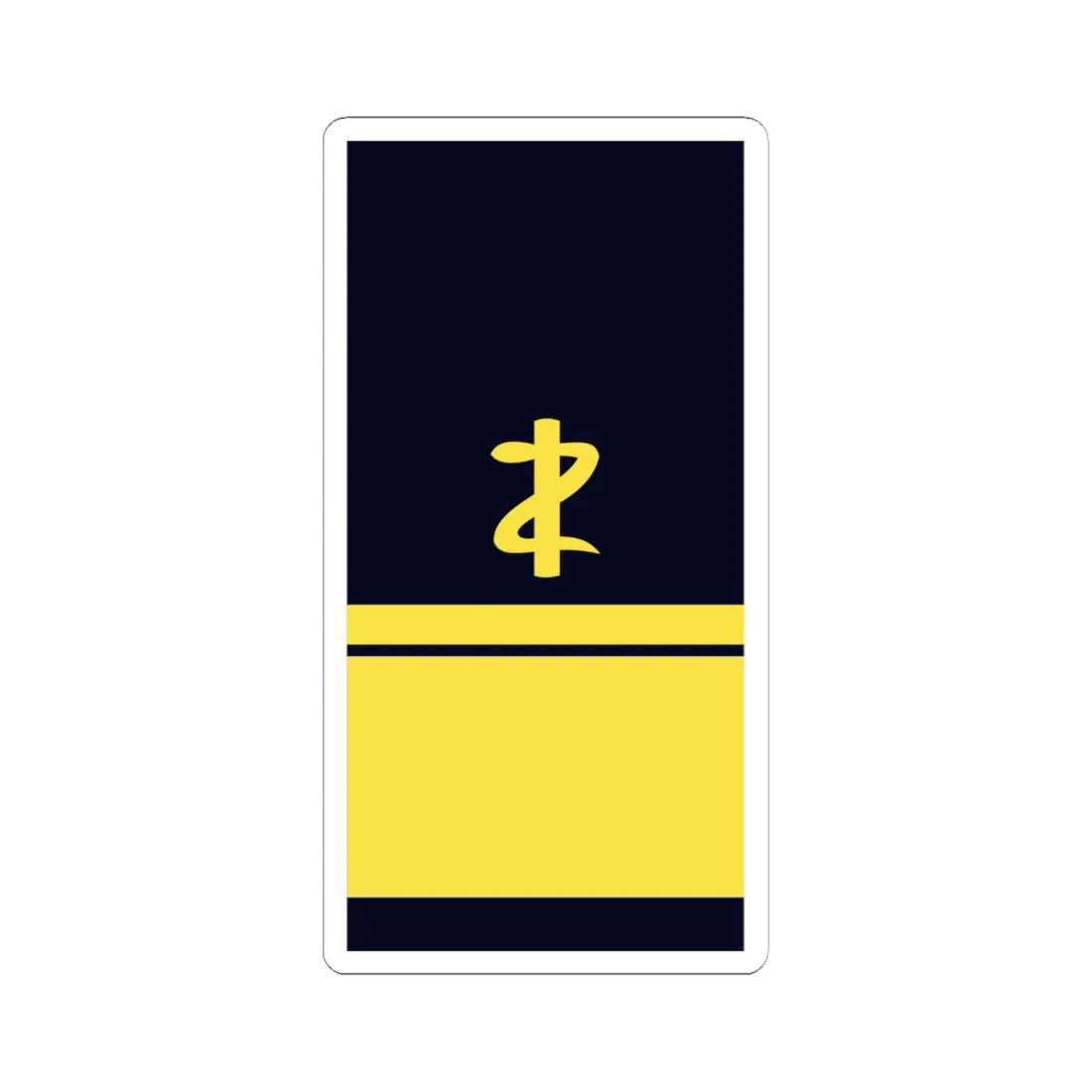 GE NAVY OF 6dent AdmArzt (Military Rank) STICKER Vinyl Kiss-Cut Decal 6 Inch White - The Sticker Space