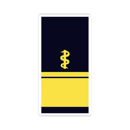 GE NAVY OF 6med AdmArzt (Military Rank) STICKER Vinyl Kiss-Cut Decal 4 Inch White - The Sticker Space