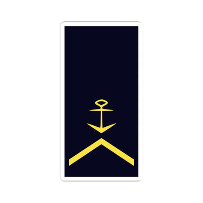 GE NAVY OR 6a Btsm (Military Rank) STICKER Vinyl Kiss-Cut Decal 2 Inch White - The Sticker Space