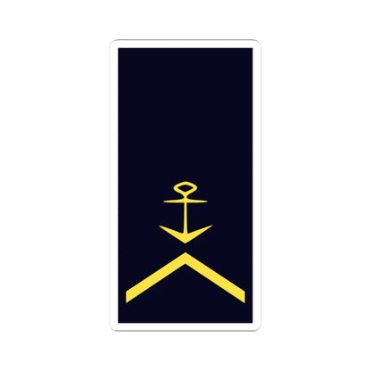 GE NAVY OR 6a Btsm (Military Rank) STICKER Vinyl Kiss-Cut Decal 3 Inch White - The Sticker Space