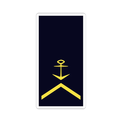 GE NAVY OR 6a Btsm (Military Rank) STICKER Vinyl Kiss-Cut Decal 6 Inch White - The Sticker Space