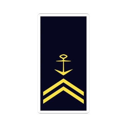 GE NAVY OR 6b OBtsm (Military Rank) STICKER Vinyl Kiss-Cut Decal 3 Inch White - The Sticker Space