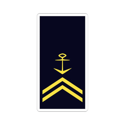 GE NAVY OR 6b OBtsm (Military Rank) STICKER Vinyl Kiss-Cut Decal 6 Inch White - The Sticker Space
