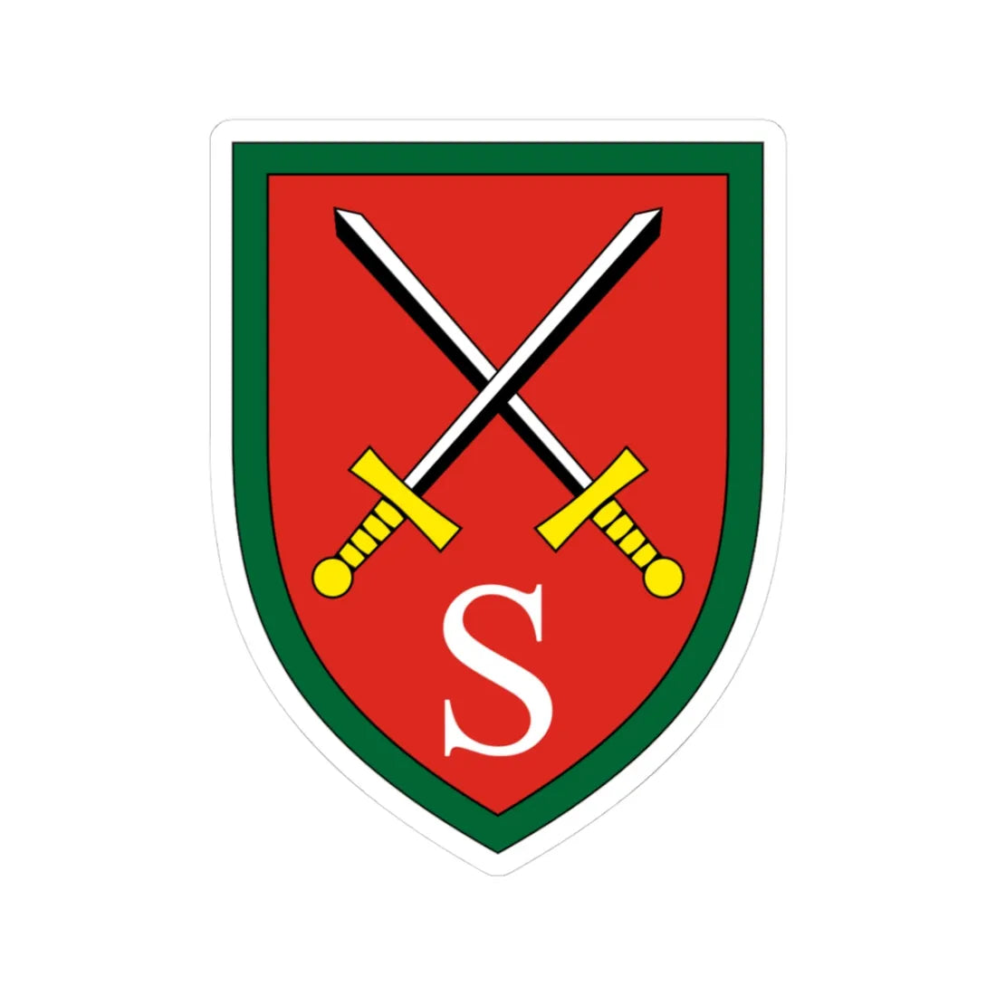 Gebirgs- und Winterkampfschule Bundeswehr (Germany) (Coat of Arms) STICKER Vinyl Kiss-Cut Decal 3 Inch White - The Sticker Space