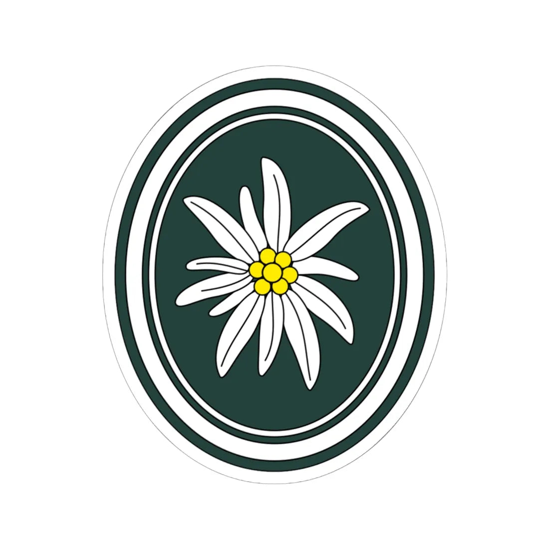 Gebirgsjägerbrigade 22 Bundeswehr (Germany) (Coat of Arms) STICKER Vinyl Kiss-Cut Decal 6 Inch White - The Sticker Space