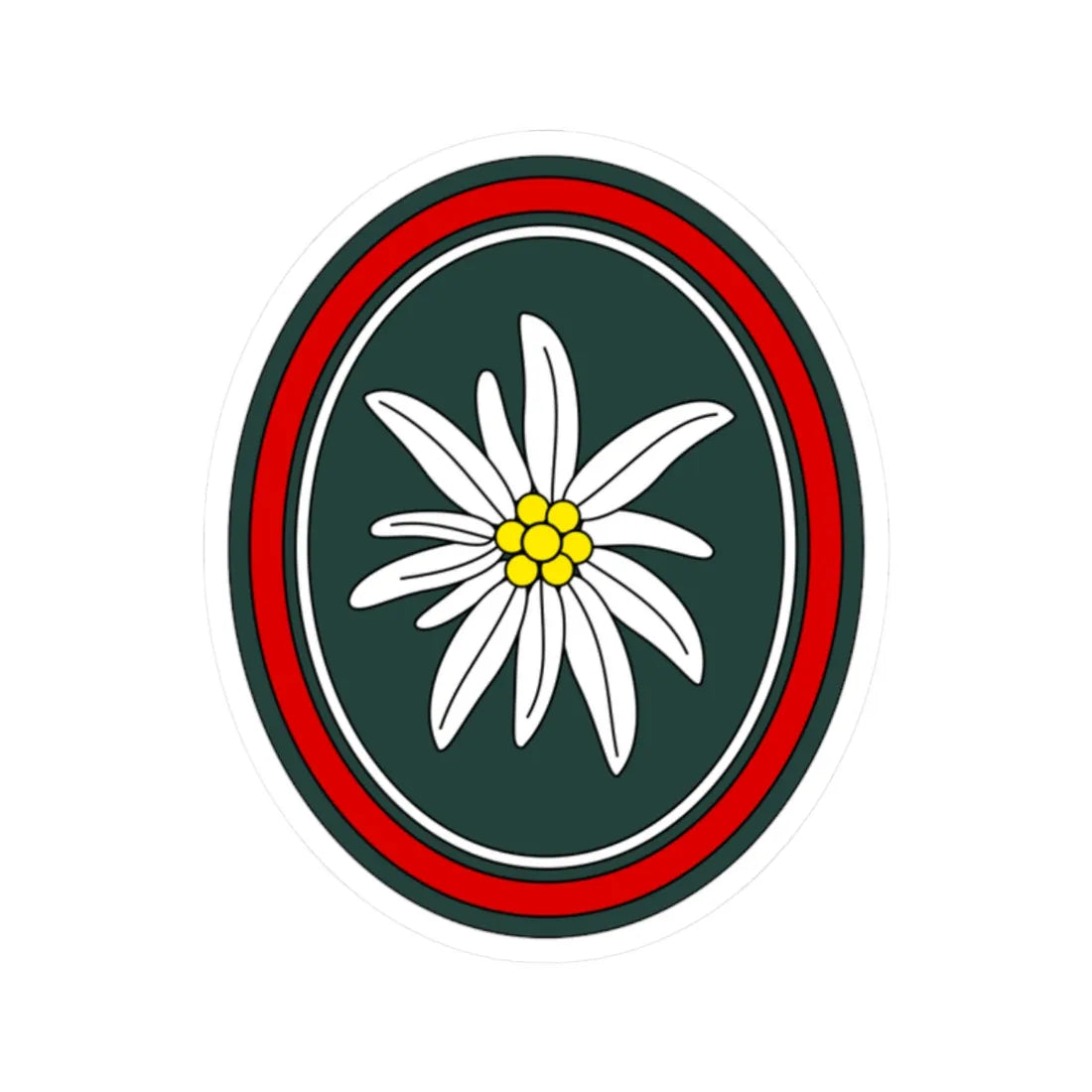 Gebirgsjägerbrigade 23 Bundeswehr (Germany) (Coat of Arms) STICKER Vinyl Kiss-Cut Decal 2 Inch White - The Sticker Space