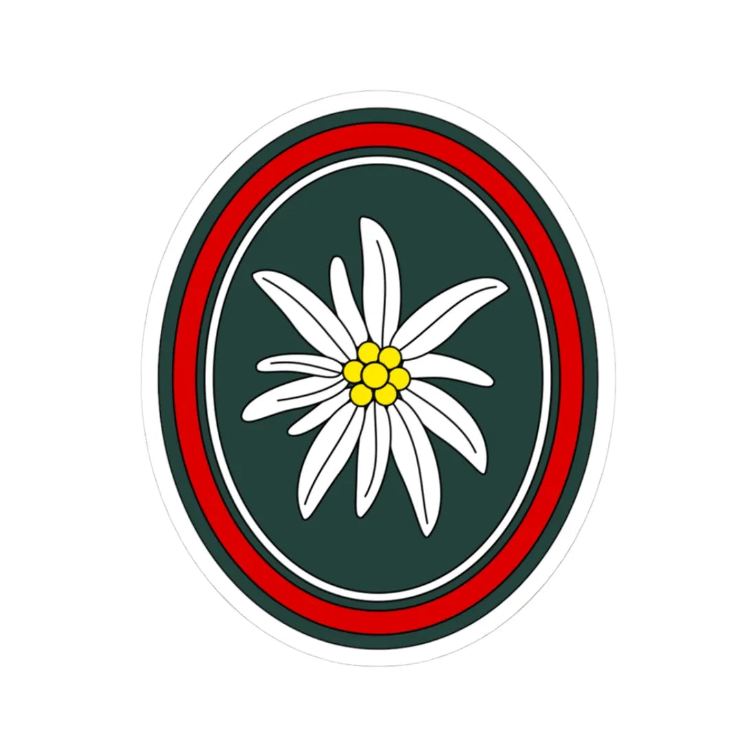 Gebirgsjägerbrigade 23 Bundeswehr (Germany) (Coat of Arms) STICKER Vinyl Kiss-Cut Decal 3 Inch White - The Sticker Space