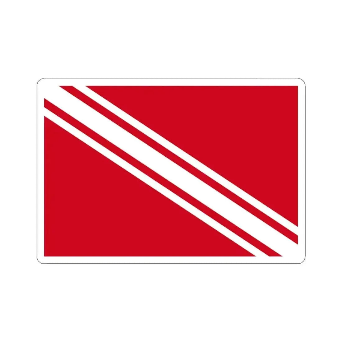 Gedinne vlag (Belgium) STICKER Vinyl Kiss-Cut Decal 4 Inch White - The Sticker Space