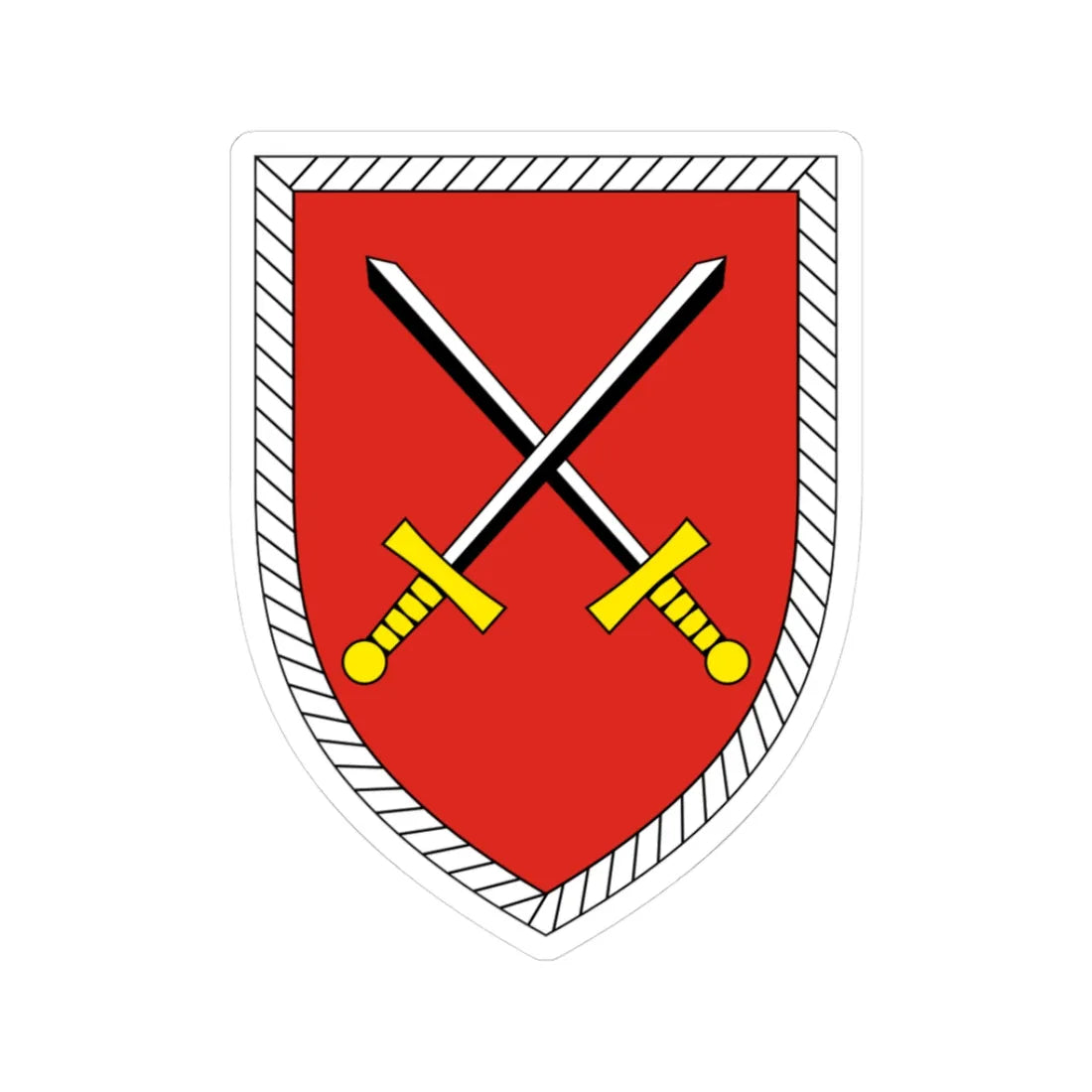 Gefechtssimulationszentrum Heer Bundeswehr (Germany) (Coat of Arms) STICKER Vinyl Kiss-Cut Decal 3 Inch White - The Sticker Space