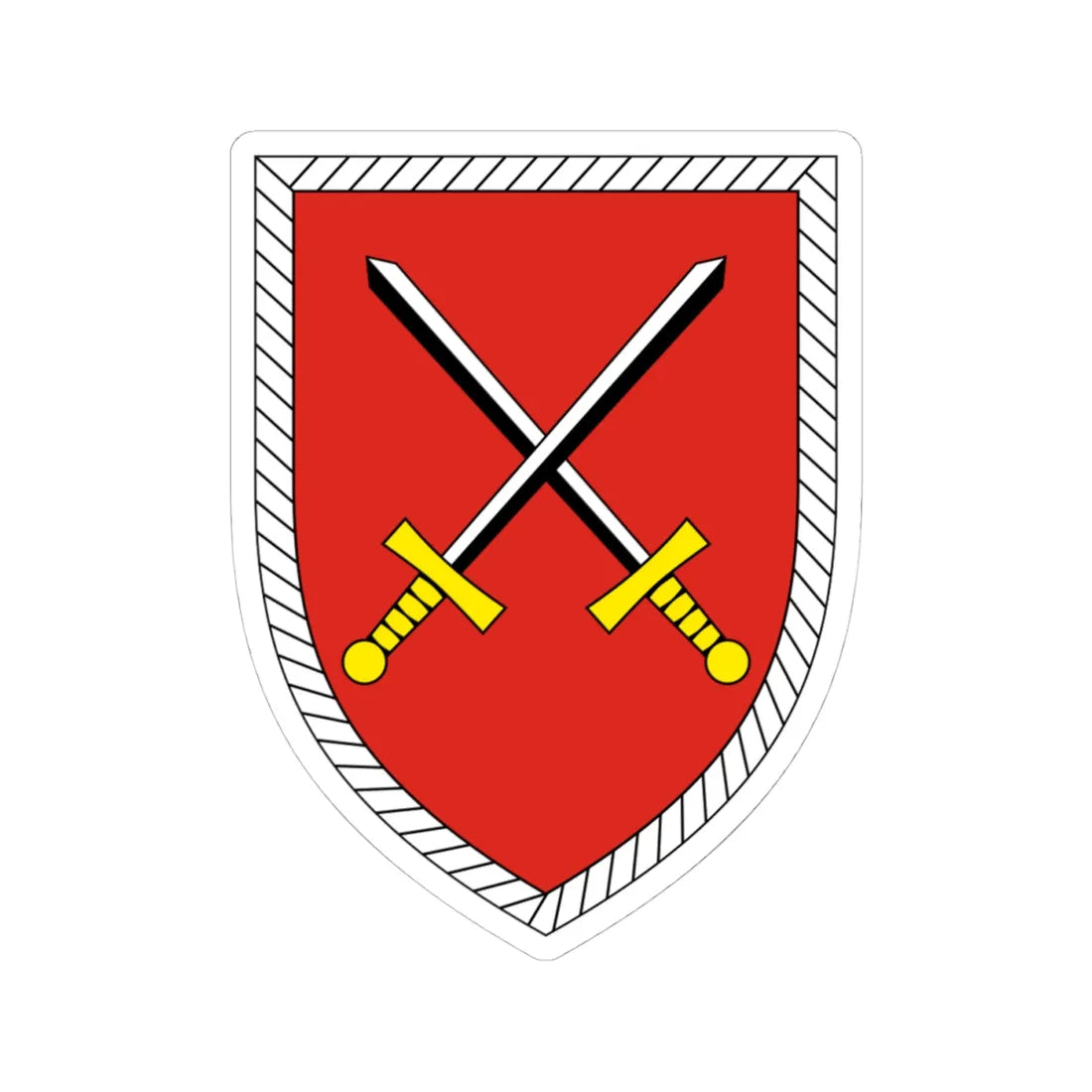 Gefechtssimulationszentrum Heer Bundeswehr (Germany) (Coat of Arms) STICKER Vinyl Kiss-Cut Decal 4 Inch White - The Sticker Space